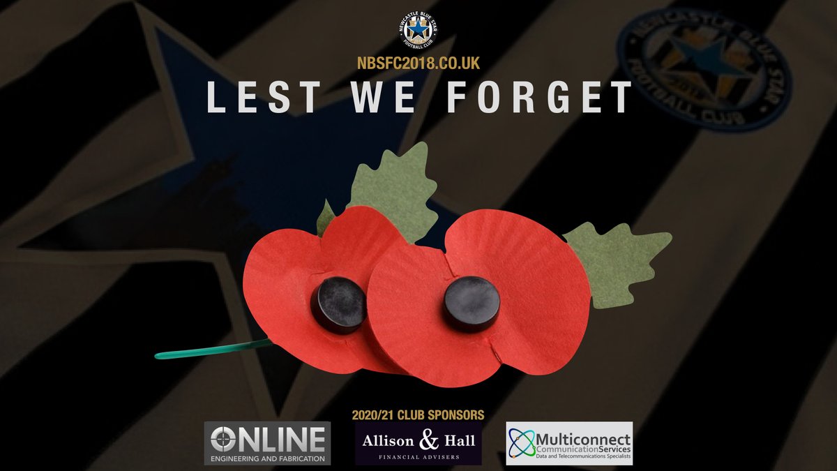 LEST WE FORGET | On the 11th hour, of the 11th day, of the 11th month.... We will remember them. 

#NBSFC #LestWeForget