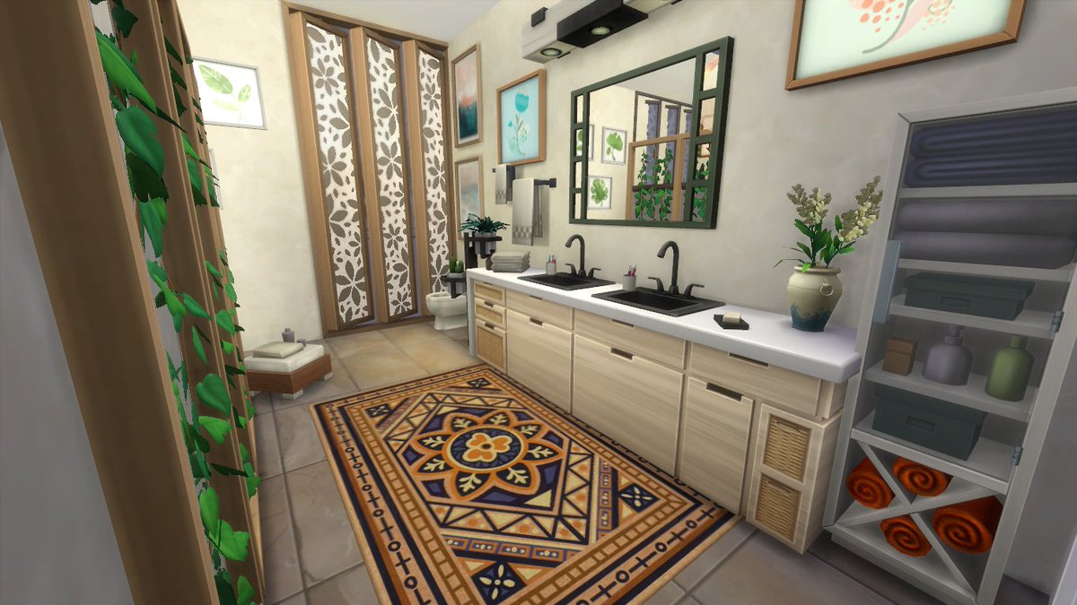 MessySimLlama's tweet photo. Okey. So, i don't know why the first thing that i did in the Sims 4 with the new platforms is a... bathroom. https://t.co/VAEK3cSI2L