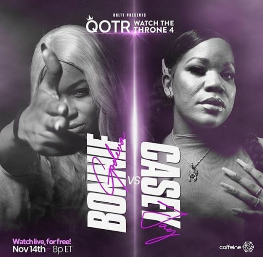 BattleRapJunKi's tweet photo. Give it Up for The Ladies !!! #caffeinetv #qotring #watchthethrone4 #wtt4 #urltv
Free π¨π¨π¨π¨ π€ @BonnieGodiva28 vs. @realcaseyjay π₯π₯π₯π₯ This Saturday Only on @caffeine https://t.co/fm78e5VX8H