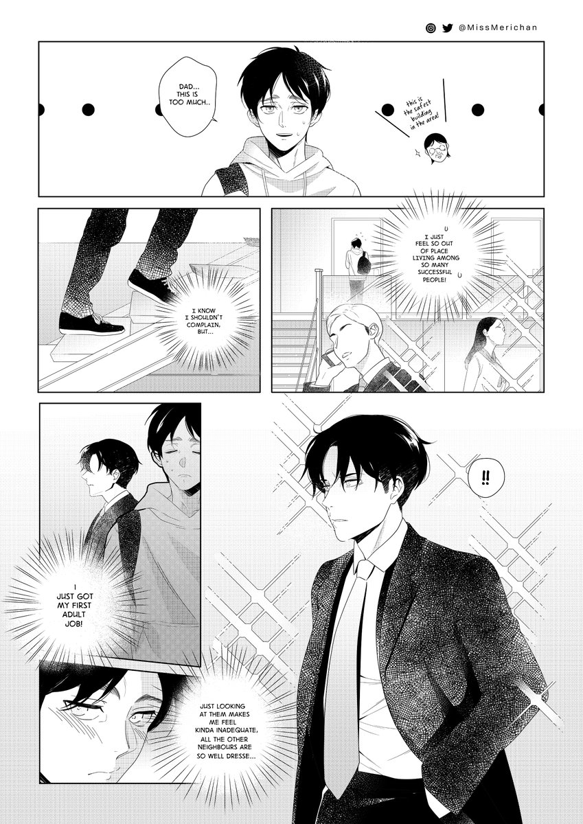 MissMerichan's tweet photo. ¡AOT Doujinshi page 2! You have my permission to repost my art ;D I hope you enjoy it!

SUPPORT THIS DOUJINSHI ON PATREON: https://t.co/mpiZljT7py
#levixeren #doujinshiyaoi #AttackOnTitan #leviackerman #ErenJaeger #aot #ereri #levi #eren https://t.co/MhuFZPf9i3
