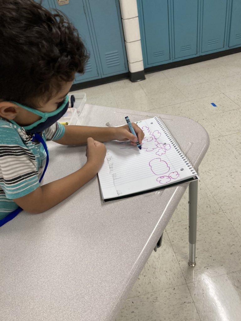 Kinderwright's tweet photo. Yesterday we began our quest to become weather experts! Today we wrote and drew pictures about the weather for the day and watched a weather report. #mckinleykinder #meteorologists https://t.co/d4Pv2f7IgP