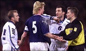 World Cup 2002: After an unconvincing win in San Marino where the team were unnerved by changing in a portakabin, a last minute equaliser from 10-man Belgium at Hampden left us needing a win in Brussels, where our run of nine away games undefeated ended, losing 2-0.