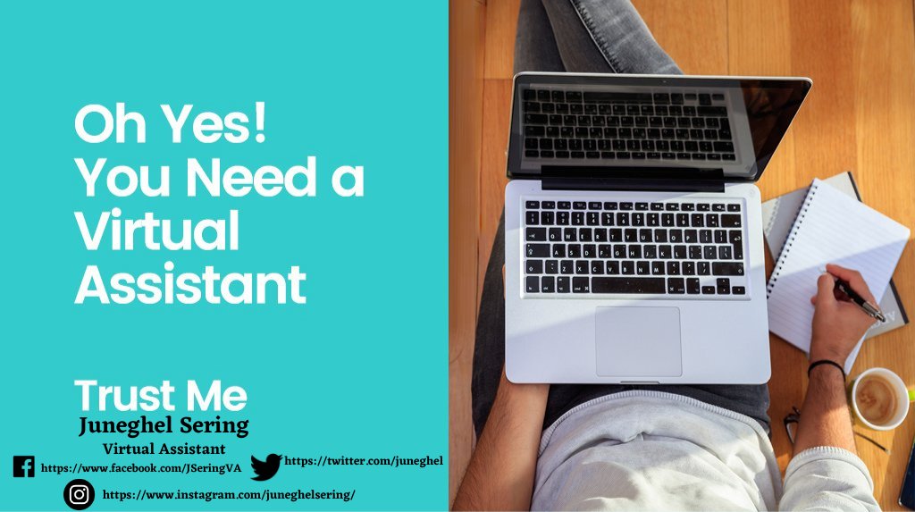 juneghel's tweet photo. Virtual Assistant will change your life as well as your business. Let someone help you to do the job. #HireaVA #WorkatHome #DJTVA https://t.co/OwdiNVrjRo