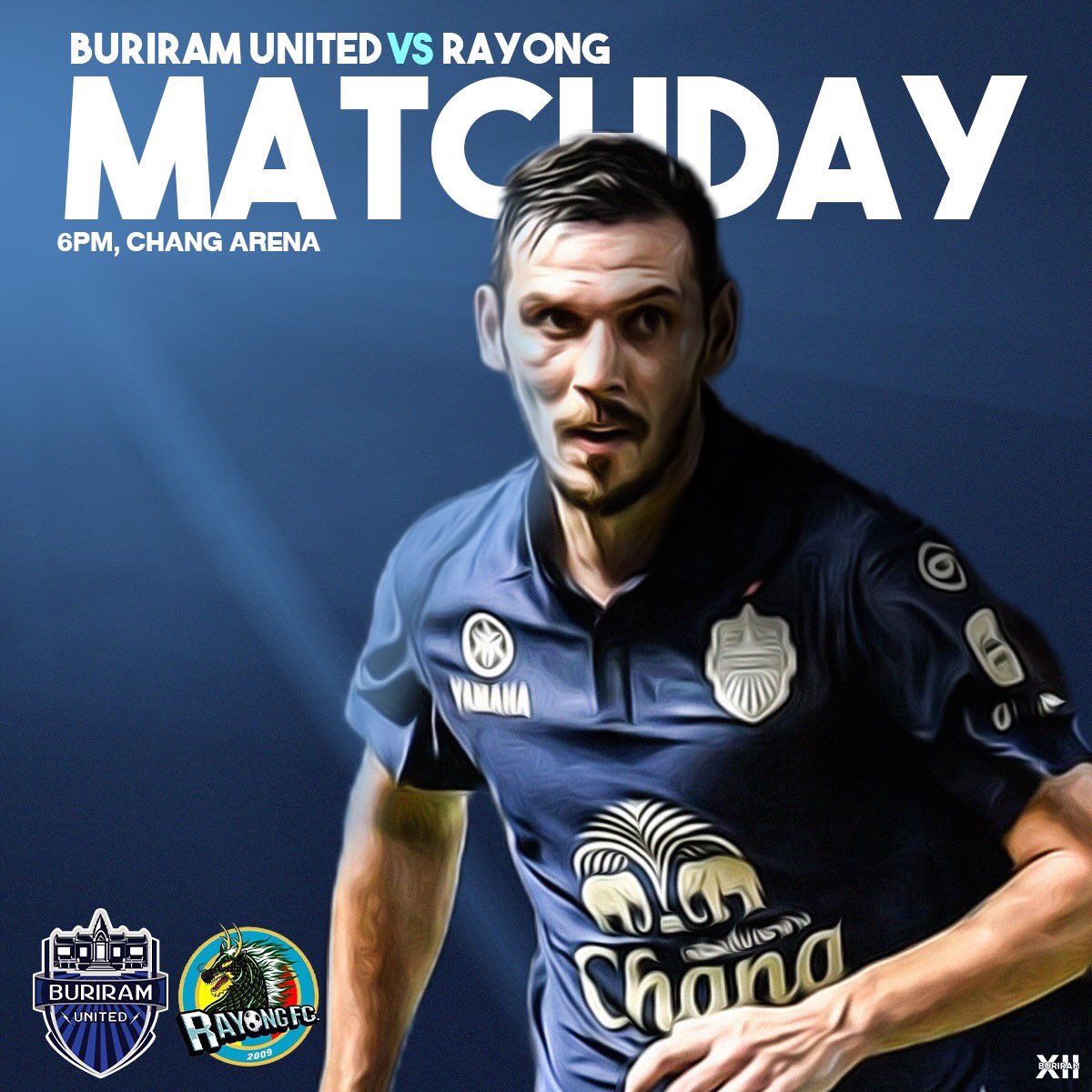 BRRXII's tweet photo. Thai League Day
#BuriramUnited vs Rayong
⏰ 6PM
🏟 Chang Arena
📺 T Sport / AIS PLAY
#BuriramXII https://t.co/VmoDGgVKGu