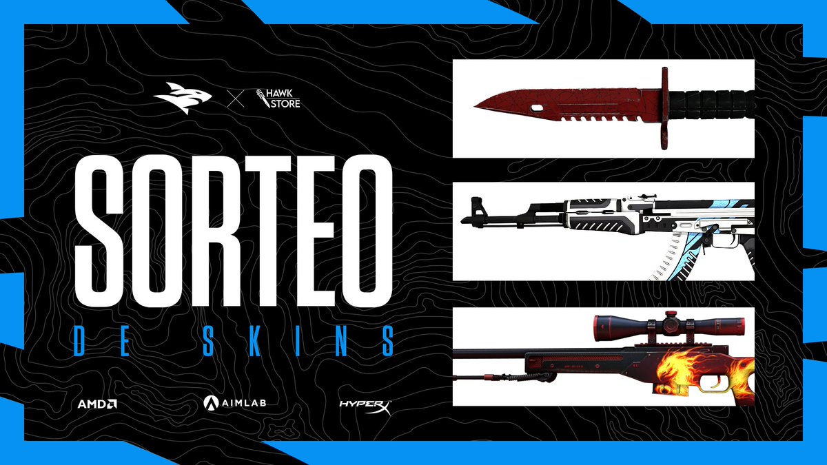 ¡Para festejar nuestra clasificación a la <a href="/BLASTPremier/">BLAST Premier 💥</a> Fall Showdown vamos a sortear estos skins para que los luzcan en CS:GO! ¡Gracias, <a href="/HawkStoreARG/">Hawk Store</a>! 😍

​​Vamos a sortear: ¡1 BAYONETA CRIMSON WEB, 1 AWP WILDFIRE y AK47 VULCAN! 

Participa en 👉bit.ly/isgskins.