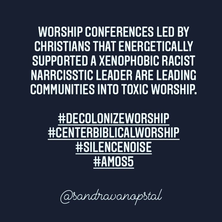 sandravanopstal's tweet photo. Toxic worship is what created an impotent American evangelicalism that has lost its way.

Songs that we make popular are not always the songs we should be singing. https://t.co/F05SxvP50a