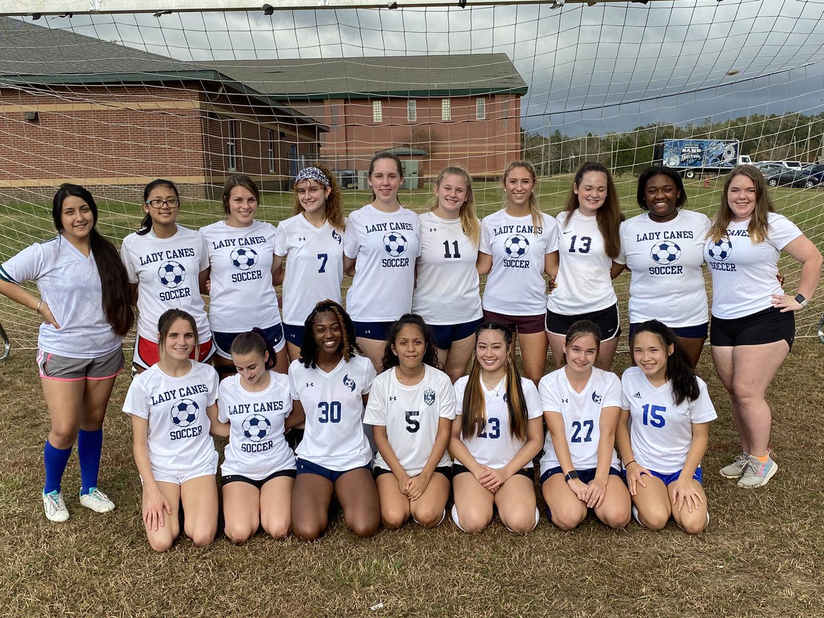 SoccerLadyCanes's tweet photo. Introducing the 2021 Alma Bryant Varsity and Junior Varsity Girls Soccer teams! @almabryanths @Cane_Athletics @MCPSSathletics https://t.co/B4DXRcAjNe