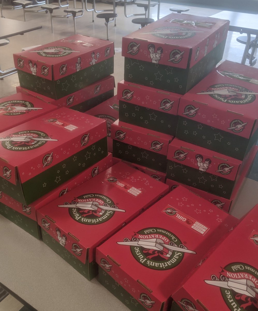 Operation Christmas Child was a success today!