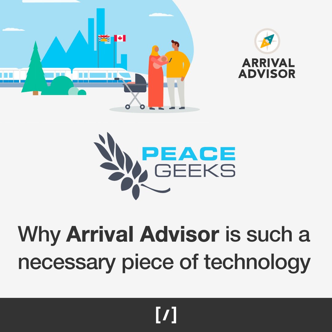 ArchiveDigi's tweet image. Recognizing that critical resources for newcomers into BC are often only available in English, PeaceGeeks developed Arrival Advisor to streamline information and services for recent immigrants and refugees to BC. And this is why we #GiveItUp4Peace.