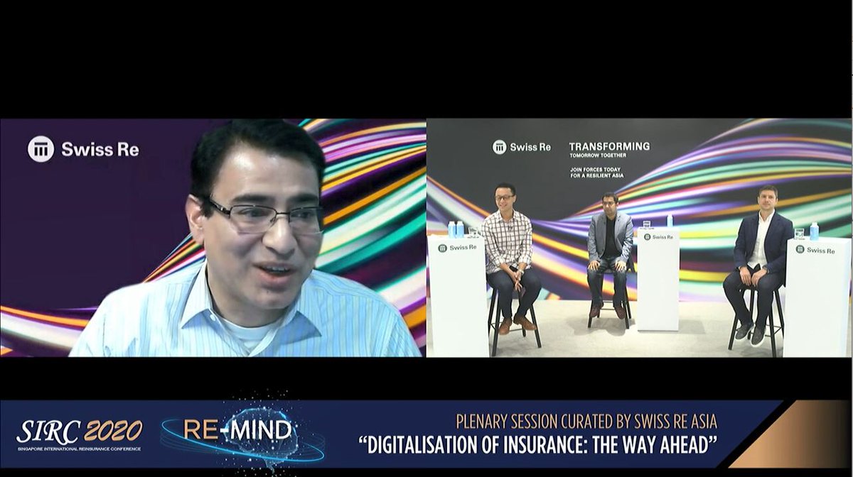 SwissRe's tweet photo. Digitalisation of #insurance is inevitable but how much do we really know about today's digital consumer? How can insurers leverage technology to deliver better value to customers ? Catch the replay of our plenary session here: https://t.co/DZmf4FMJx5 #SIRC2020 #digitalsolutions https://t.co/ofYqWsPeDu