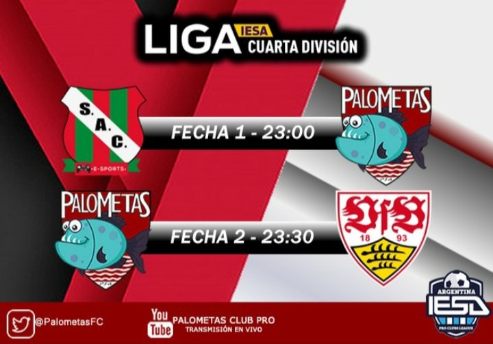 Hoy se debuta #Liga 
Te dejamos las primeras dos fechas que se disputarán a partir de las 23Hs. 👇