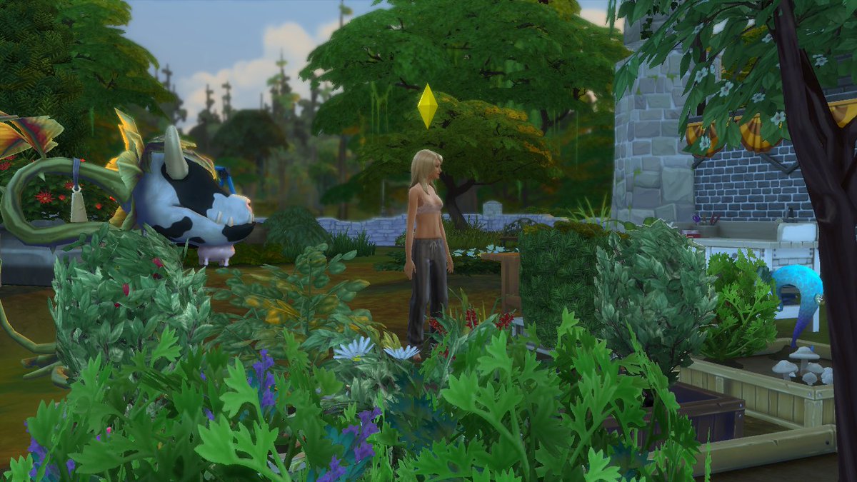  #LeManoirDesPetitesÂmes  #sims4Ça a pas mal changé mine de rien. Arianne est devenue jeune adulte et riche, merci l'héritage du potager avec quasi la collec' de base.La Mistinguette s'est dit que ce serait dommage de faire de cette grande baraque un musée.1/7