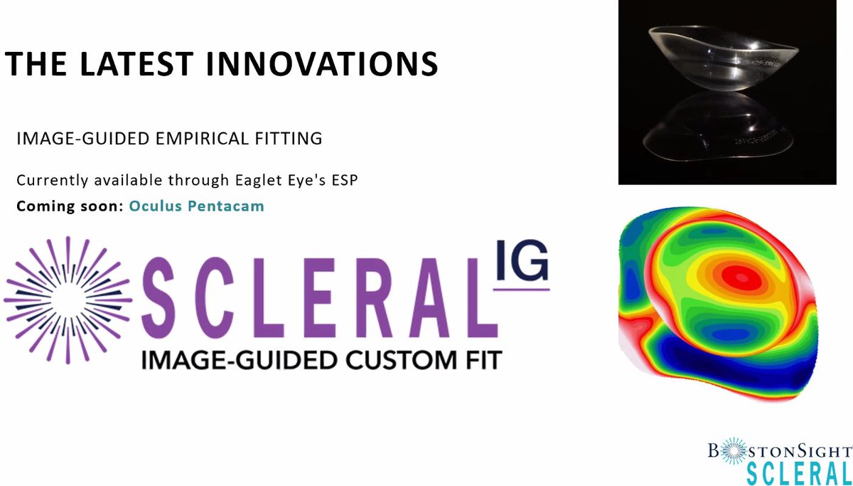 More takeaways from tonight's webinar: Digitally design a lens from start to finish with BostonSight SCLERAL-IG! #eagletesp #oculuspentacam #empiricalfitting