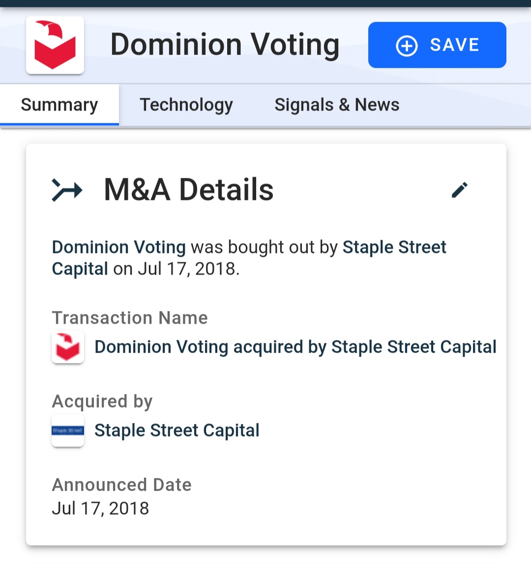 2. Dominion Voting Systems is actually owned by Staple Street Capital, themselves and offshoot of mega investment firm The Carlyle Group, with ex-Obama officials sitting on the board of SSC, such as William Kennard.