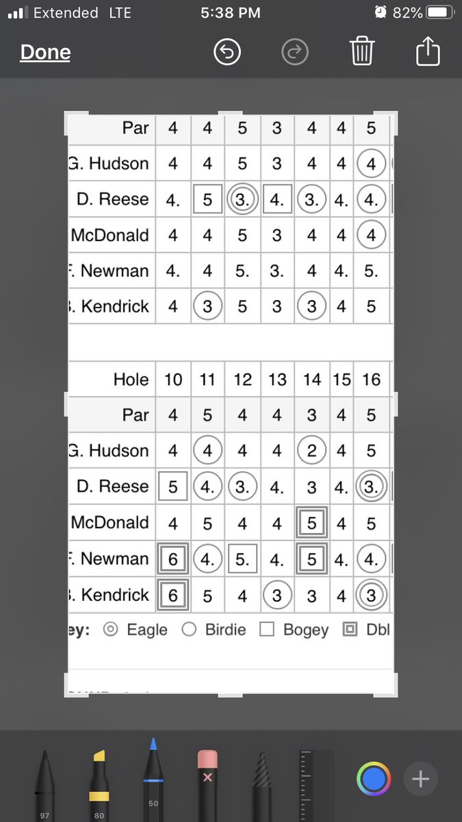 Look at my man D Reese put up the circles!!!