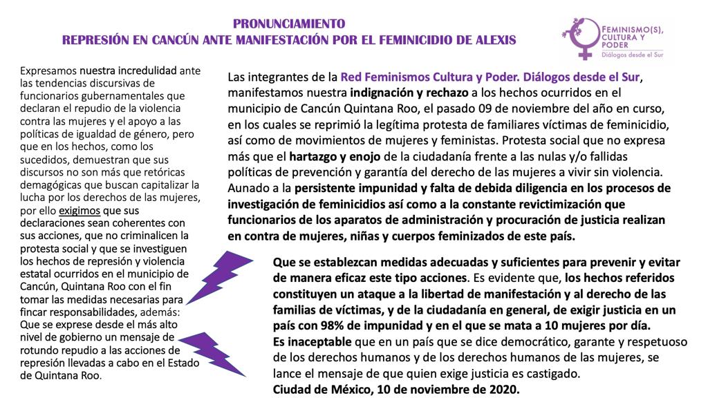 red_poder's tweet photo. Pronunciamiento de la Red ante la criminalización de la protesta social en los hechos ocurridos ayer en Cancún, Quintana Roo.  Sigue las flechas supersónicas en la lectura del pronunciamiento.  🦎⚡️⚡️⚡️ #NoMásImpunidad https://t.co/G2LTFvEvxZ