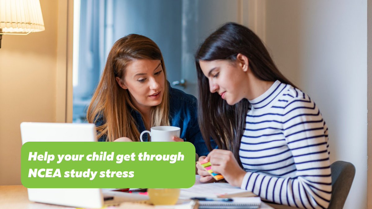 Is your teenager stressed with studying for NCEA exams?

While motivation is a good thing, if you're worried that they are getting too stressed, check our these tips on how you can help them make a plan, and break the study down into manageable chunks: bit.ly/2JSowUt