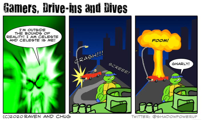 We've hit 12k followers. As promised, enjoy Gamers, Drive-Ins and Dives. An exciting adventure from the world of Gamer Dilbert.