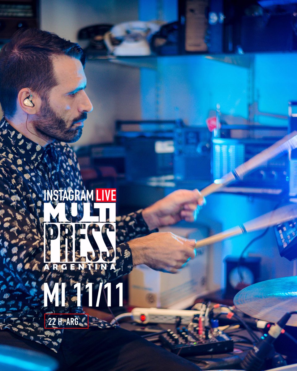 MultipressArg's tweet photo. 𝗘𝗡𝗧𝗥𝗘𝗩𝗜𝗦𝗧𝗔 𝗜𝗡𝗦𝗧𝗔𝗚𝗥𝗔𝗠 𝗟𝗜𝗩𝗘 𝗗𝗘 𝗠𝗨𝗟𝗧𝗜𝗣𝗥𝗘𝗦𝗦 𝗖𝗢𝗡 @cristianborneo HOST @BellottaM
*******************
📅 Mi 11/11 22H
*******************
#Música #Entrevista #Testimonio
#drummer #Dios #CristianBorneo #MULTIPRESS #PR #bateristas #Petra #PetraBand https://t.co/P0ldrkIBCr