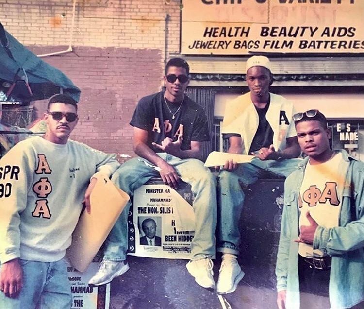 Award-winning director, Benny Boom and his fraternity brothers at Temple University in 1992 at a Voter Registration Drive in Philly. <a href="/apa1906network/">Alpha Phi Alpha Fraternity, Inc. ®</a>