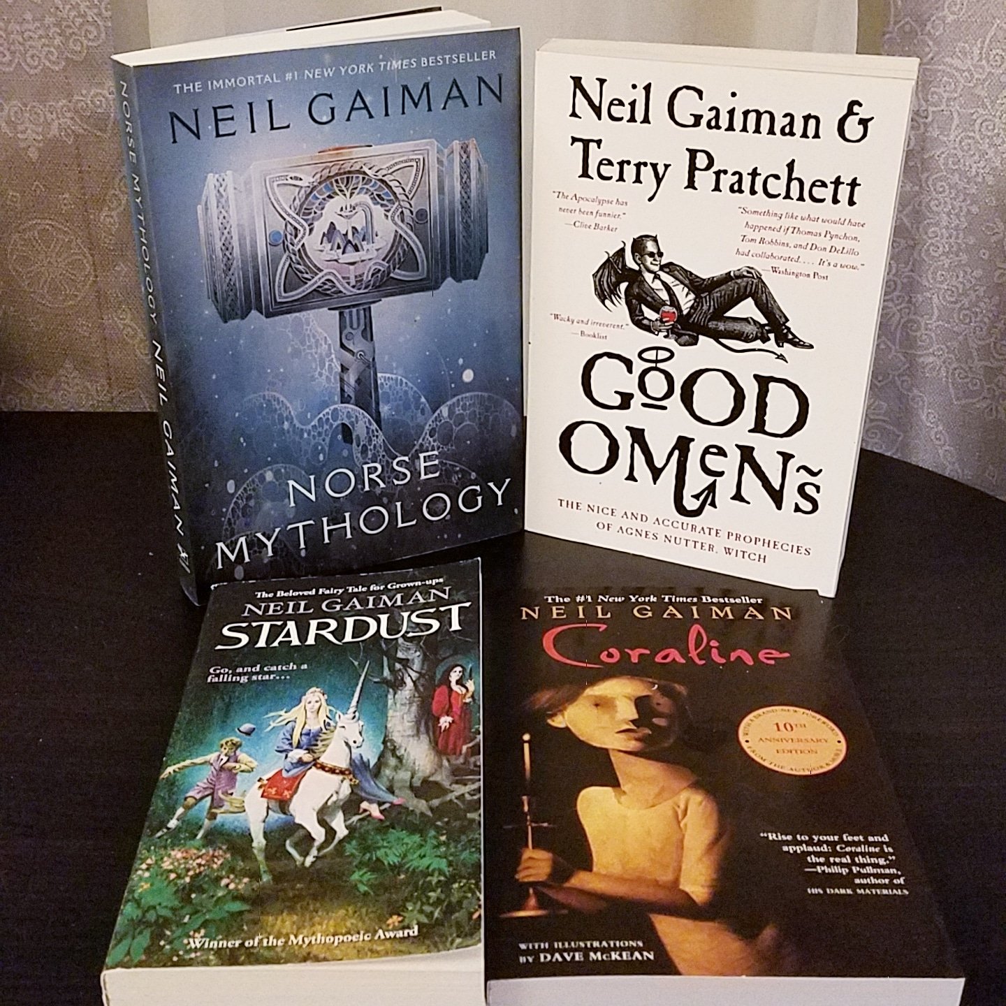 Happy Birthday to Neil Gaiman Here\s my small but growing collection of his books that I have. 