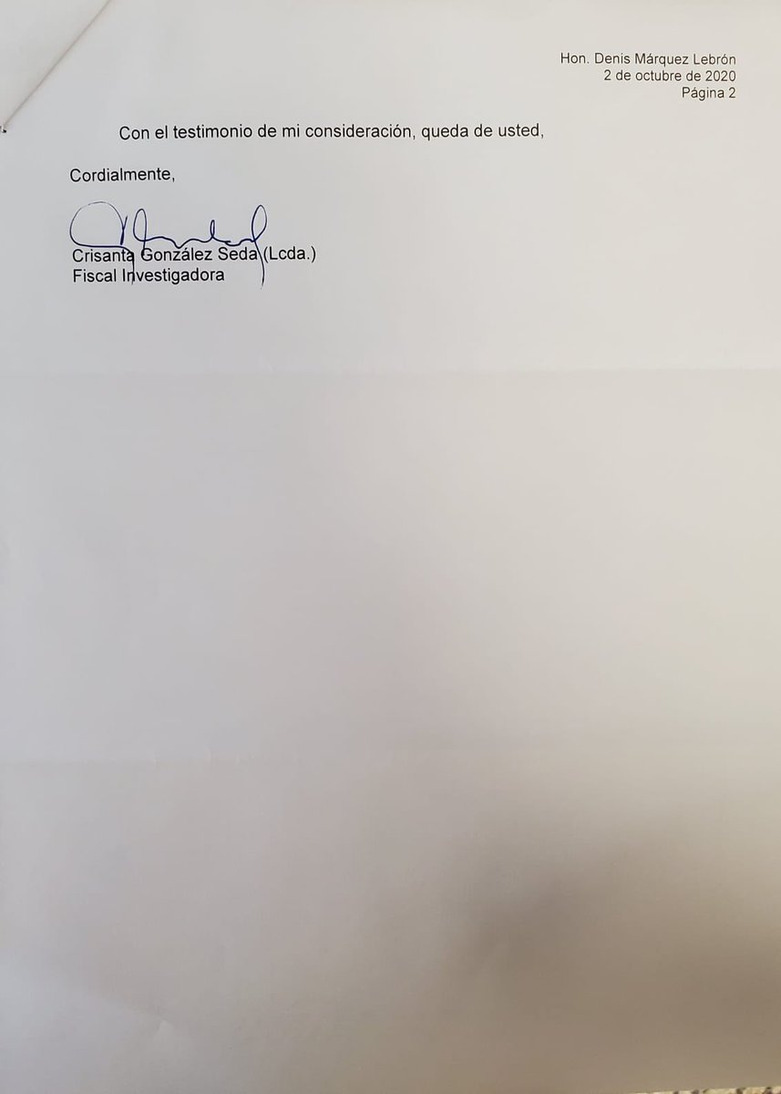 denismarquezpip's tweet photo. Hoy recibí una carta del @Justicia_PR mediante la cual notifican que determinaron no recomendar OPFEI la designación de un FEI tras dos informes que les referí con los hallazgos y conclusiones preparados en mi oficina legislativa sobre la compra fallida de pruebas de Covid19. https://t.co/xiVShkQKAf