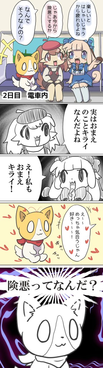 実録旅行クソ漫画
#テスロゼアート #まけもあーと #迷犬絵 