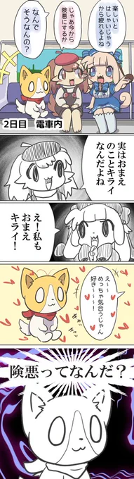 実録旅行クソ漫画#テスロゼアート #まけもあーと #迷犬絵 