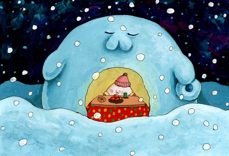 ちちるちる かまくらの中は暖かい 荒巻スカルチノフ イラスト かまくら T Co S2gho08oye Twitter