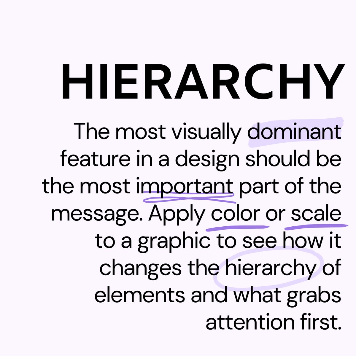 Happy Design Tip Tuesday!! This weeks tip emphasizes the importance of hierarchy when designing 💻✏️ 
{ #aiga #aigadesign #designtip #graphicdesign #elonuniversity #visualarts #typography }
