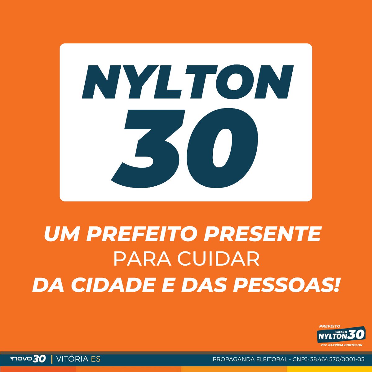 CoronelNylton's tweet photo. No dia 15, vote 3️⃣0️⃣!! https://t.co/gEFZfpLK3K