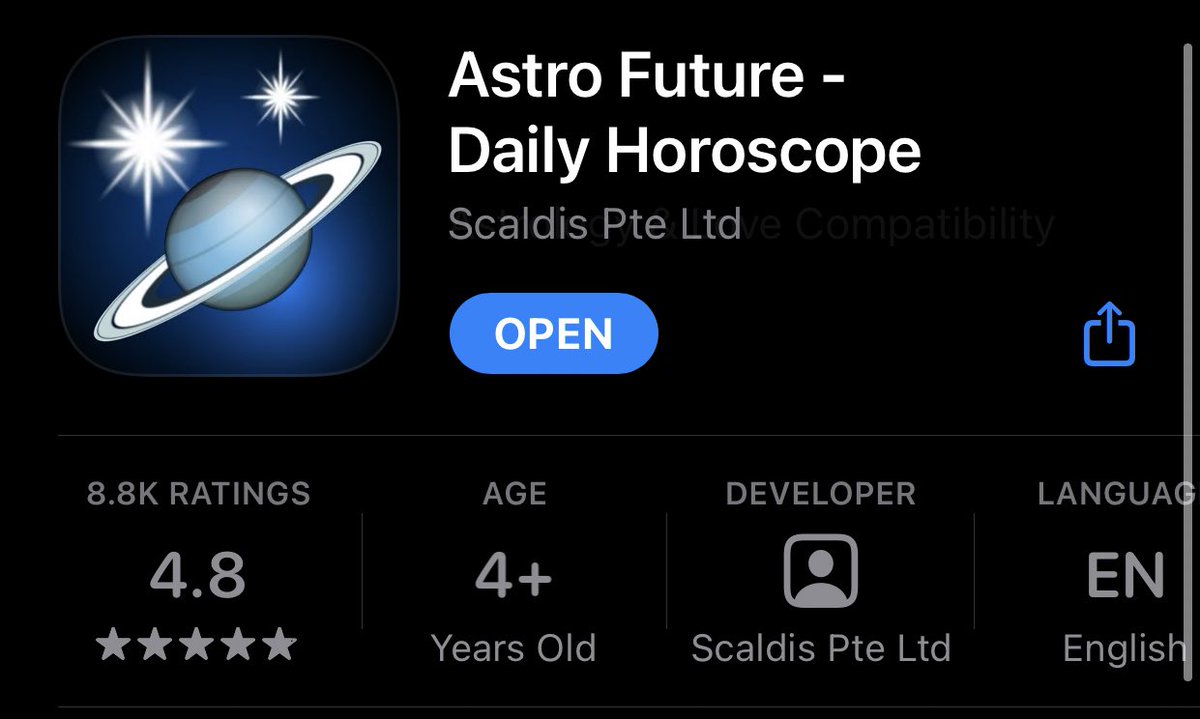 Astrofuture shows more of an in-depth analysis of your chart and it’s aspects along side giving a more “horoscope” like feel to the app. again, you can compare charts with other people on here too but i don’t think there is a friend feature or anything