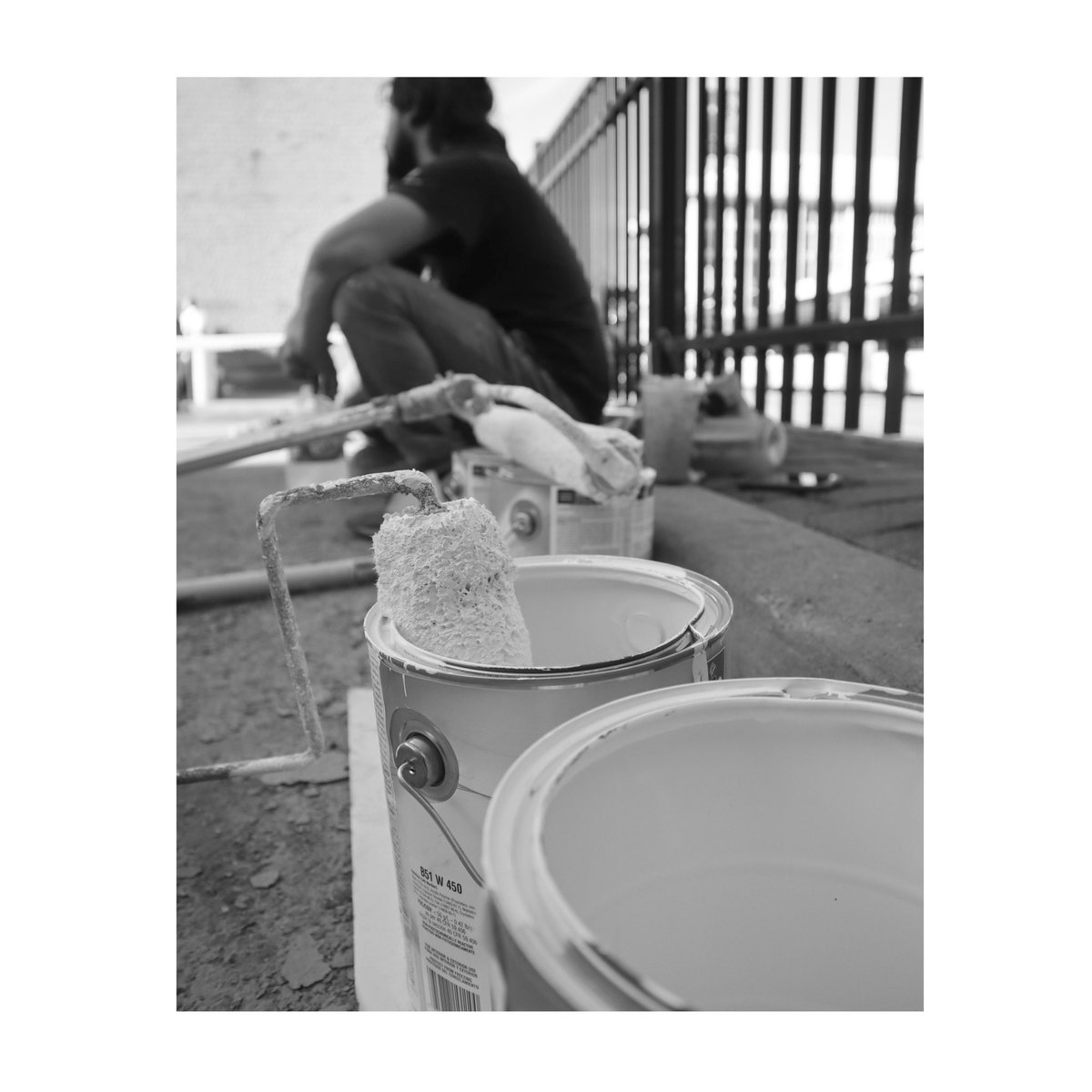 Some scenes from wall prep this morning and early afternoon