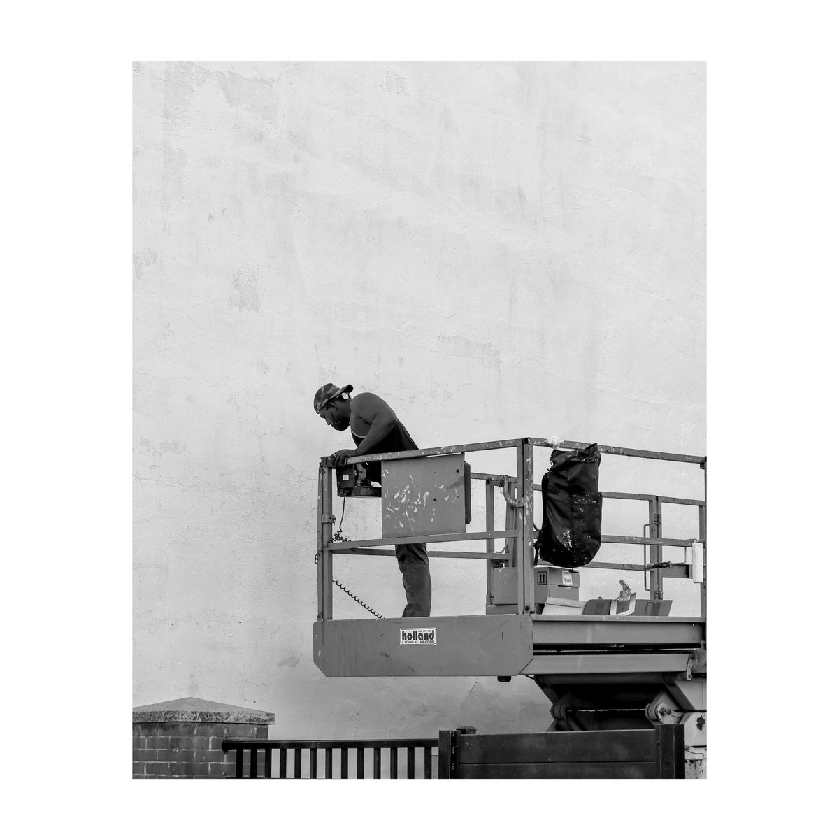 Some scenes from wall prep this morning and early afternoon