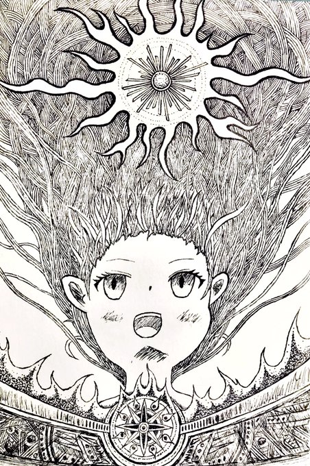 お天道様の目はギラギラ。

#ペン画
#イラスト
#アナログイラスト
#イラスト好きさんと繋がりたい
#絵描きさんと繋がりたい 