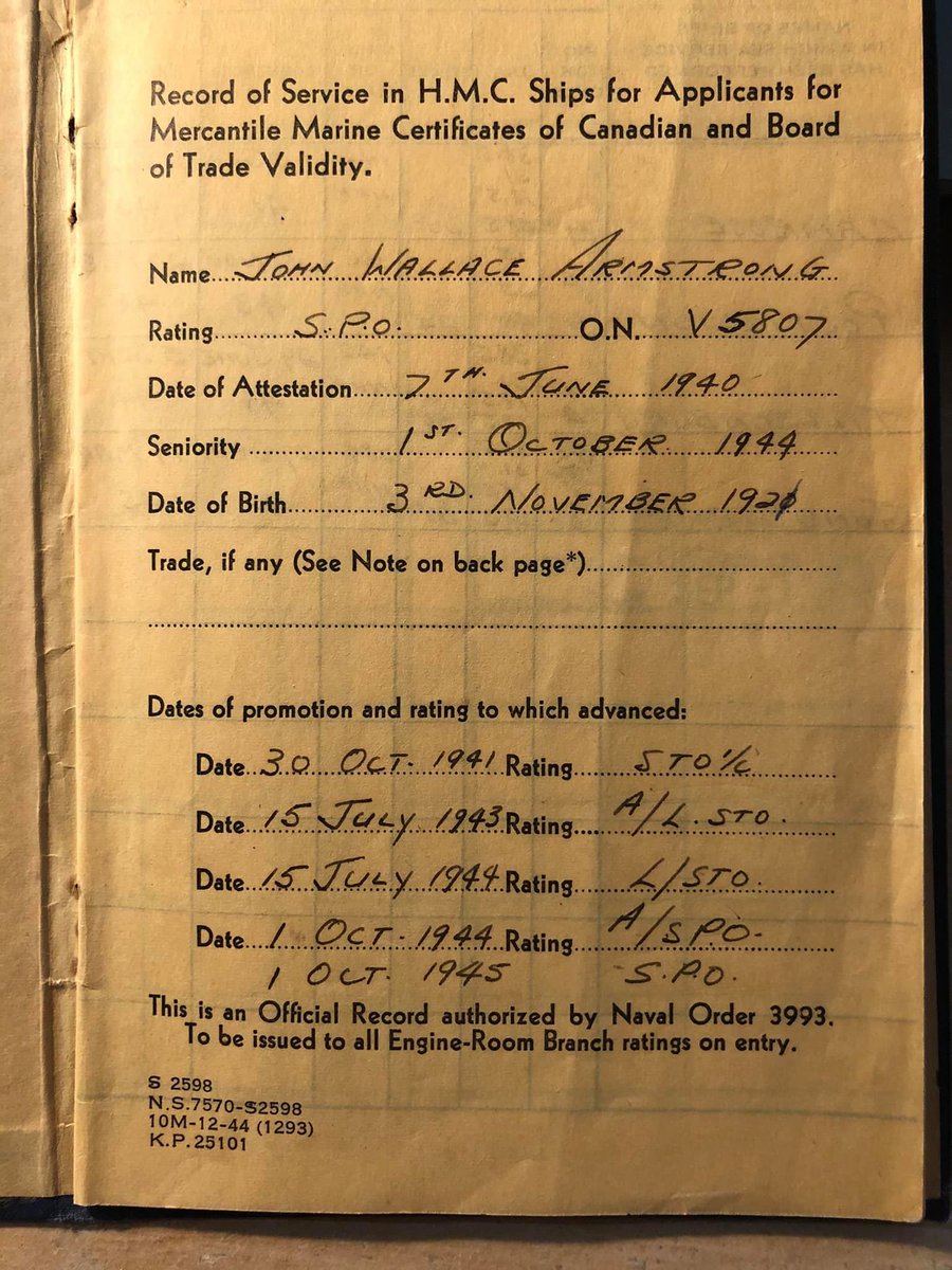 Here's his record of service book. It's pretty neat to have it because it gives you the information to find out where he was and when.