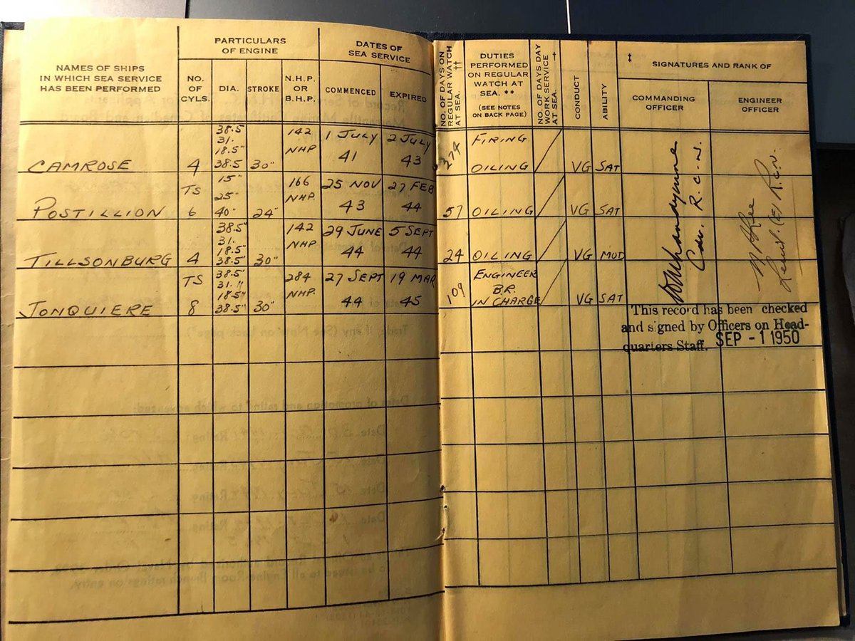 Here's his record of service book. It's pretty neat to have it because it gives you the information to find out where he was and when.