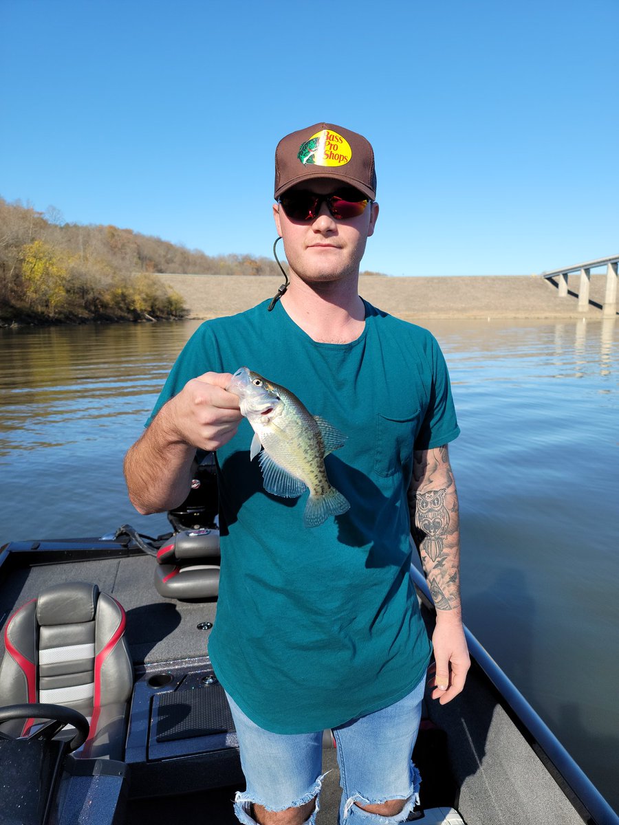 Sunday wasn't just about hybrids, we caught a wide variety of fish! Put my buddy on his first saugeye!