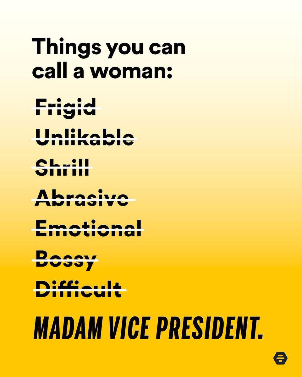 the_wordsedge's tweet photo. 😁 When brands back social issues and are unafraid to take sides in messy politics. 🔥

💪While I may be the first woman in this office, I will not be the last.
- @KamalaHarris

@Bumble @CartoonNetwork

#WomenPower #KamalaHarris #USElections2020 #womeninbiz #momentmarketing https://t.co/NJcsBNrORn
