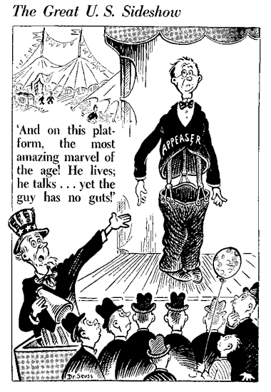 Dr Suess appeasement cartoon. Reminds me of some people. . .