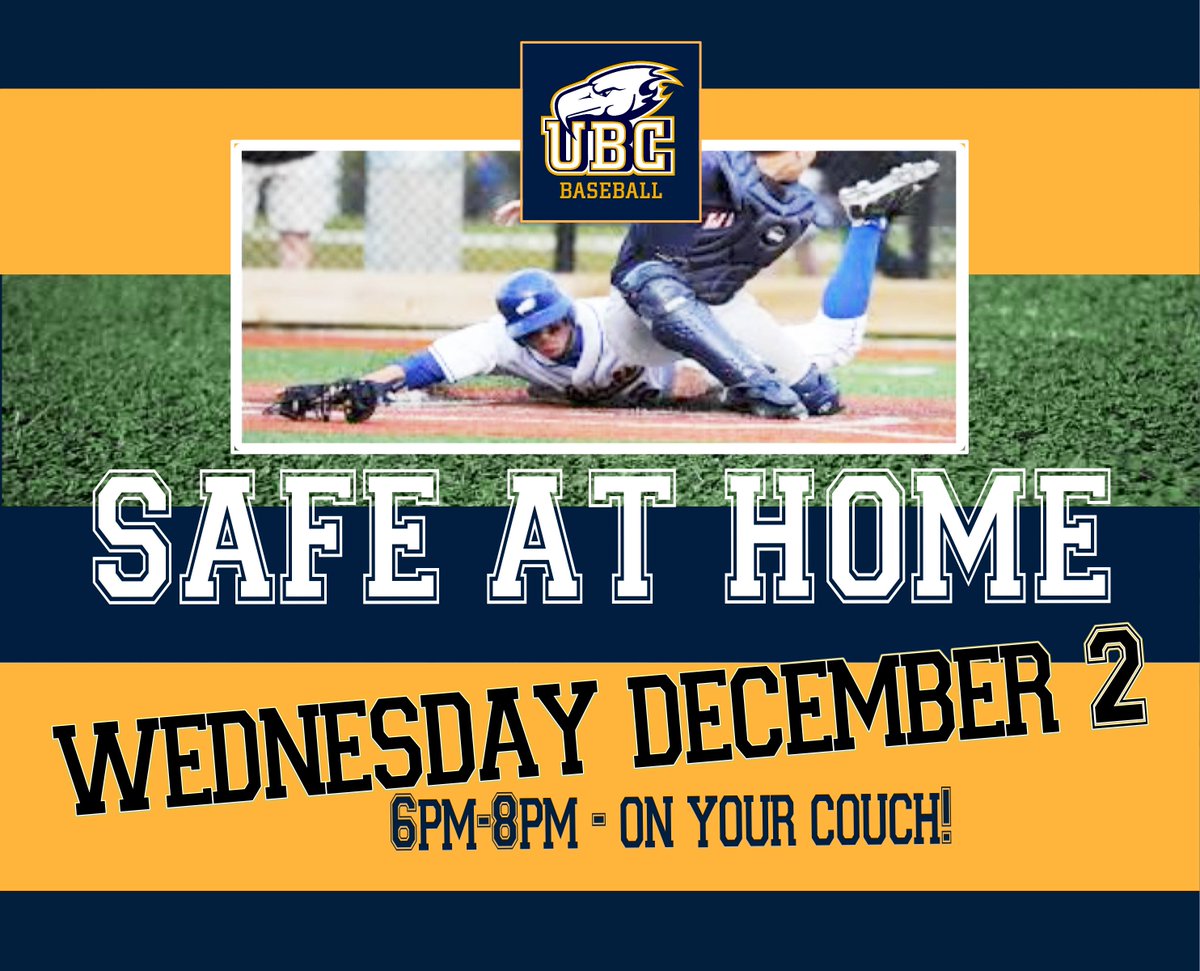 ubc_baseball's tweet image. UBC Baseball is hosting SAFE AT HOME, a virtual fundraiser on Wed, Dec 2 ⚾️

Join us for an evening of fun with live Q&amp;amp;A with 🇨🇦 MLB stars Mike Soroka, Justin Morneau, and Jeff Francis.

Everyone is welcome! Join the event and invite your friends ➡️ bit.ly/32zXjfP