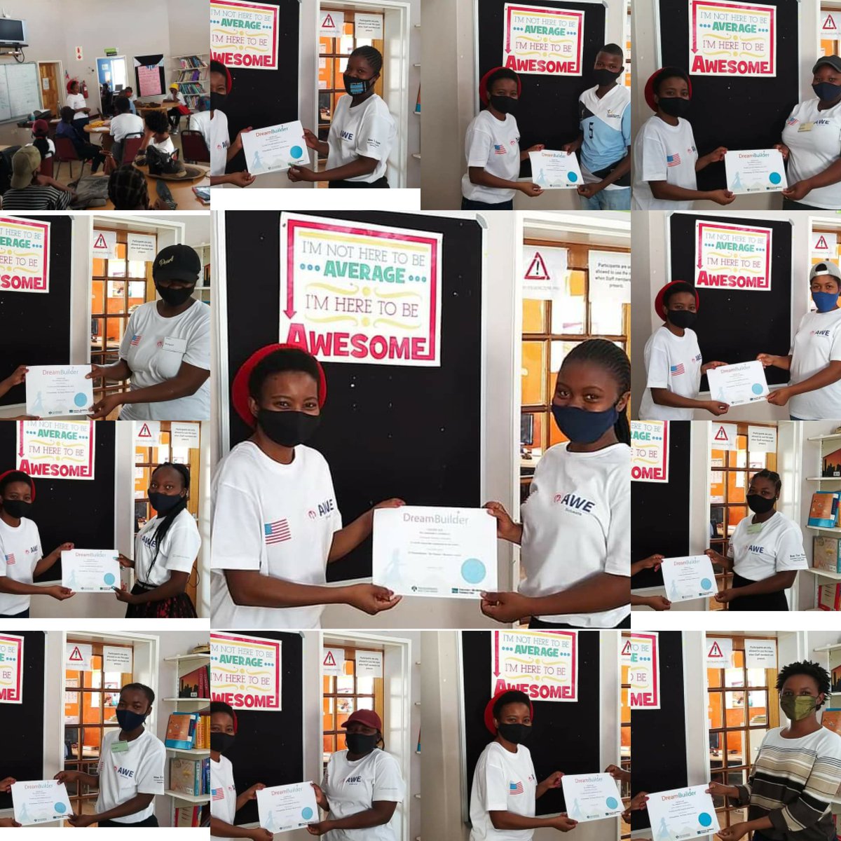careercoachbw's tweet photo. #SteppingStonesInternational #TheLeaderWithin participants graduating from the #AcademyofWomenEntrepreneurs week long #DreamBuilder entrepreneurship training program. Excited to witness the #entrepreneurship journey of these 25 young ladies as it unfolds. @SSIIntl #AWEBotswana https://t.co/qCVbkCOKRz