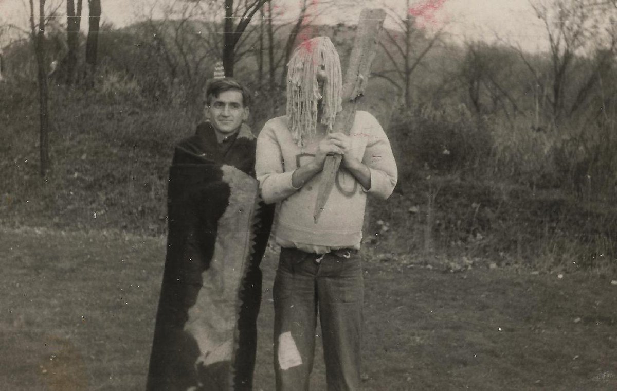 Can't stop without showing his car, a Model T and I don't know the year. The other picture is on Sadie Hawkins Day, once a school holiday in West Virginia. Based on the cartoon Li'l Abner. Dad was Lonesome Polecat, sidekick to Hairless Joe, brewers of Kickapoo Joy Juice.5/