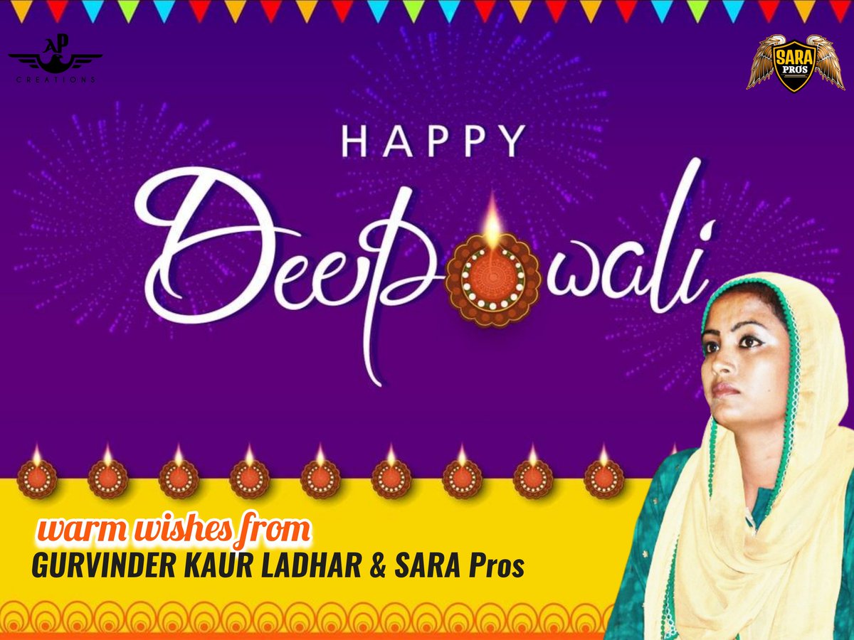 SidhuRb's tweet photo. Wishing You Happy Diwali 
From: Gurvinder kaur Ladhar &amp; SARA Pro's https://t.co/3omAvf1zNM