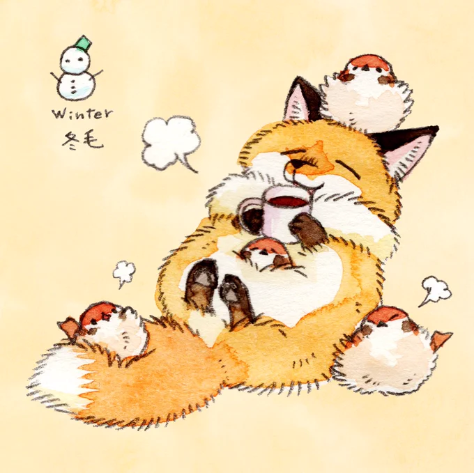 冬の寒さ対策しっかりね〜⛄️ 