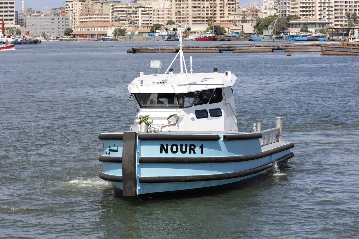 One of 2 mini-tugs from MAPSO Marine fitted with Clements #sterngear and #propellers the sea-trial results are showing excellent performance. #boatprop #britishmanufacturing #tugboats #britishexports