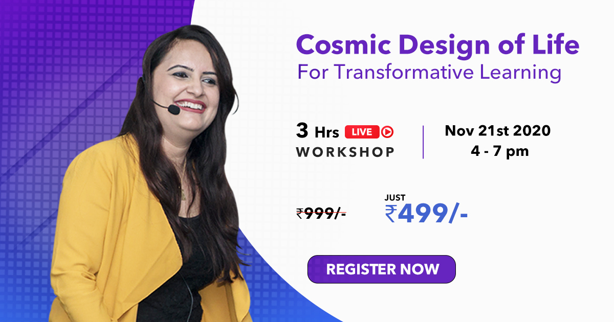 NayanFutnani's tweet photo. If your current knowledge and actions are not giving the results you want, it's time to focus on new opportunities.
Register for a 3-hr intensive workshop on Cosmic Design of Life that will help you understand the human system and its infinite potential.
https://t.co/1IGwJZXTeq. https://t.co/SBfOYwvK8i