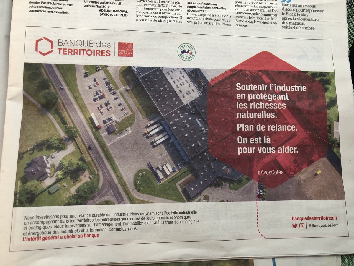 Le plan de relance de la ⁦<a href="/BanqueDesTerr/">Banque des Territoires</a>⁩ dans ⁦<a href="/le_Parisien/">Le Parisien</a>⁩ 
#AvosCôtés #onaunplan

⁦<a href="/oliviersichel/">Olivier Sichel</a>⁩ ⁦<a href="/dupasquier/">DUPASQUIER Jean-Pierre</a>⁩ ⁦@BdT_IDF⁩