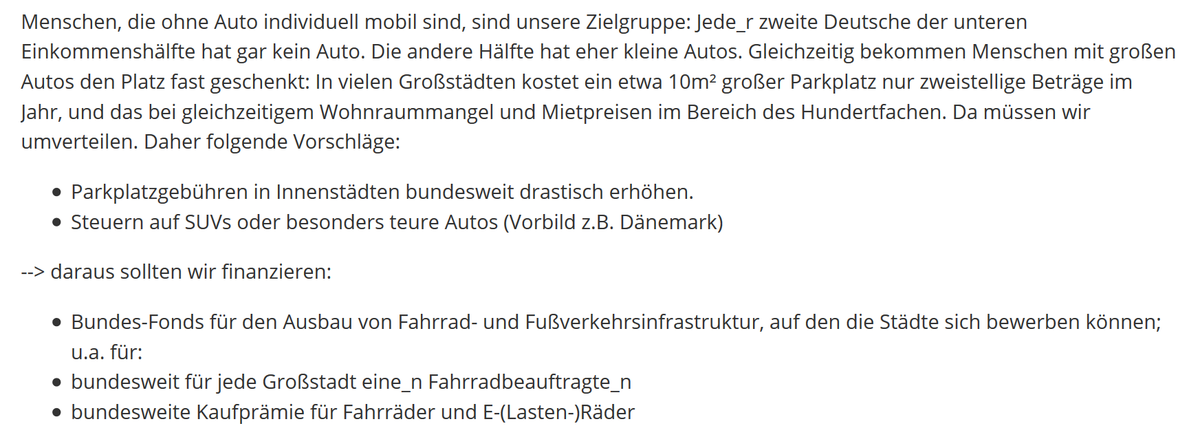 Charly_Mensuel's tweet photo. 🚙-->🚲+ 🚶♂️
Genoss_innen, ein Vorschlag zur @spdde-#programmwerkstatt:
#SUV besteuern und daraus #Fahrrad-Infrastruktur und #Fahrradprämie finanzieren. Sollte ins Programm zur #BTW2021.
Wenn ihr mitdiskutieren/unterstützen wollt:
➡️hier lang
https://t.co/Yvd8YlXfHx https://t.co/1njzahMIqm