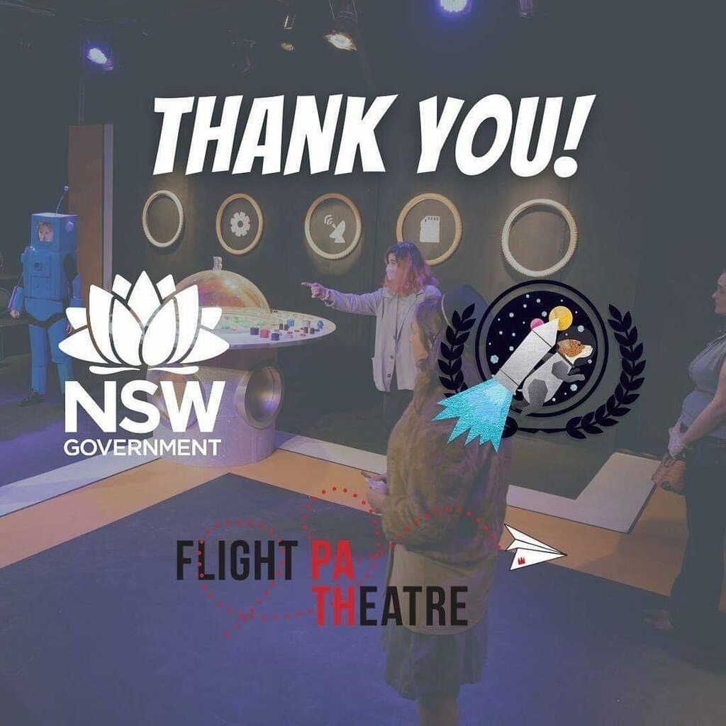 We did it! Incredible fun, total madness, a sold-out final week, plus a lot of people dead via airlock (but in a good way)!

We are incredibly grateful to a huge amount of people.

@creatensw, thank you for your support. To @flightpaththeatre, thank you … instagr.am/p/CHcXs-wHtln/